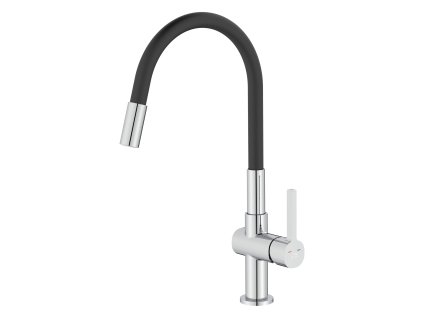 Stojánková dřezová baterie ALITA - černá / chromová