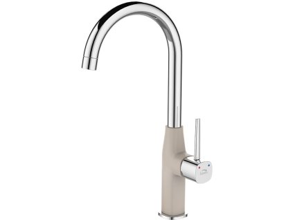 Kuchyňská baterie POLA - béžová / chromová