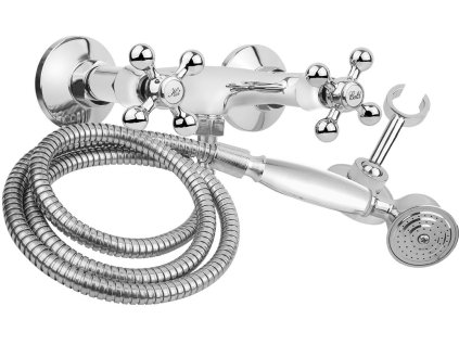 Nástěnná sprchová baterie se sprchovým setem STILO - chromová