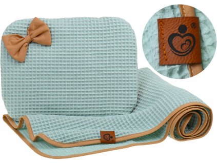 Dětská deka s polštářkem BABY SOFT 78 × 100 cm – mátová