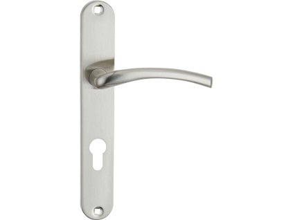 Klika na dlouhém štítu pro cylindrickou vložku AGRA – satén