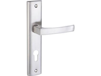 Klika na dlouhém štítu pro cylindrickou vložku ARIA – satén