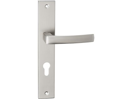 Klika na dlouhém štítu pro cylindrickou vložku ASTER – satén