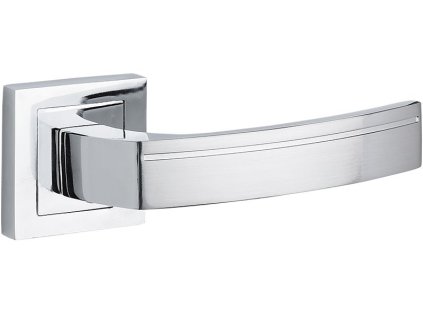 Klika na rozetě PARVA – chrom / satén