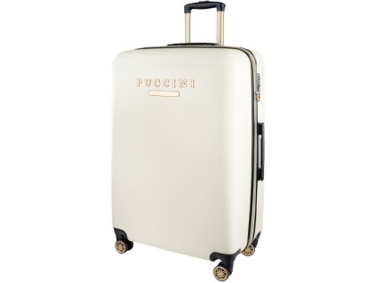 Velký cestovní kufr LOS ANGELES - Bílý