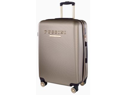 Střední cestovní kufr LOS ANGELES - Béžový