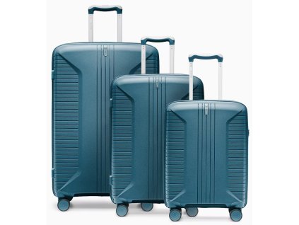 Cestovní kufr z polypropylenu BERLIN – modrý