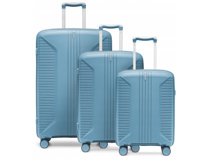 Cestovní kufr z polypropylenu BERLIN – blankytný