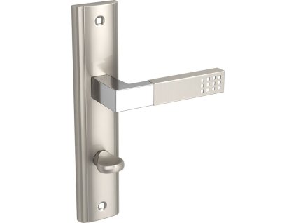 Klika na dlouhém štítu WC PRIMA - chrom / satén