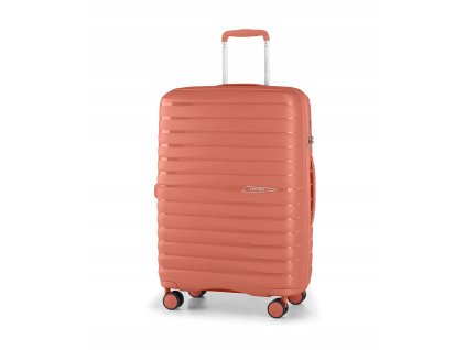 Střední cestovní kufr MAURITIUS - Lososový