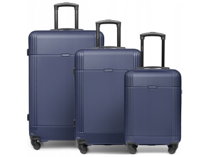 Cestovní kufr z ABS DUBLIN - tmavě modrý