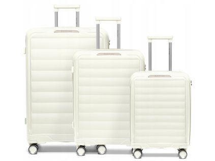 Cestovní kufr z polypropylenu TURIN - bílý