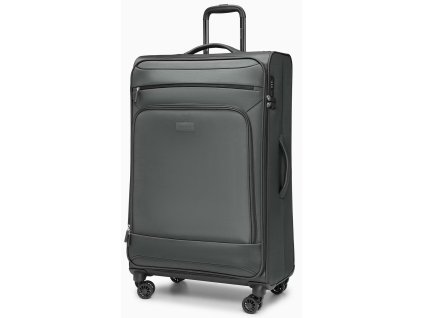 Cestovní kufr z polyesteru KOS - šedý