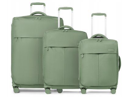 Cestovní kufr z nylonu BARBADOS - zelený