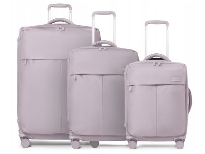 Cestovní kufr z nylonu BARBADOS - růžový