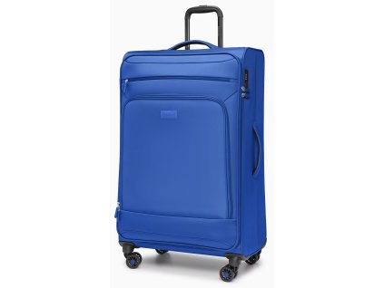 Velký cestovní kufr z polyesteru KOS - modrý