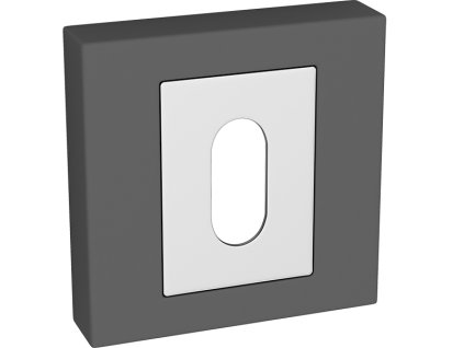 Dolní štít na klíč LK5_501A – chrom / grafit