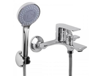 Nástěnná vanová baterie DOXA se sprchovým setem - chromová
