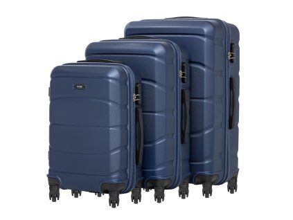 Cestovní kufr z ABS PHOENIX - tmavě modrá