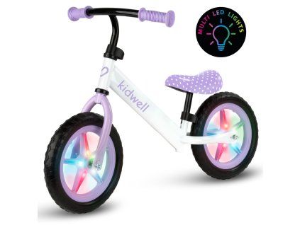 Dětské odrážedlo REBEL LED fialové