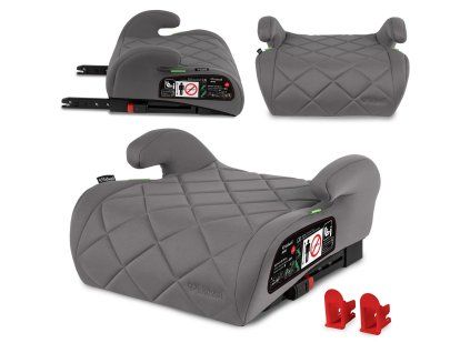 Autosedačka REMO i-Size ISOFIX – podsedák – šedá