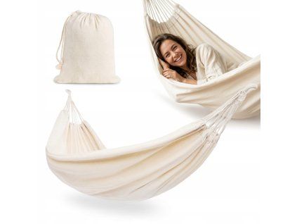 Zahradní houpací síť RELAXA – béžová