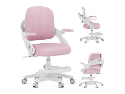 Dětská psací židle JUNIOR FLEX – růžová