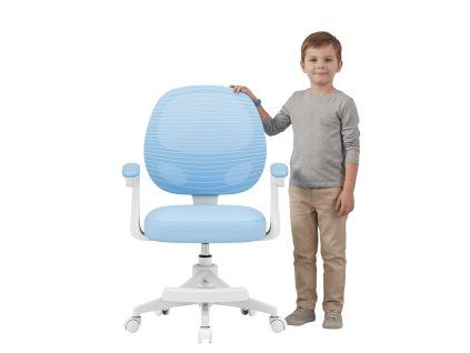 Dětská otočná židle JUNIOR AIR – modrá