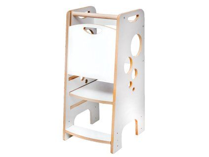 Montessori kuchyňský pomocník Kitchen Helper BUBBLE STEP – bílý