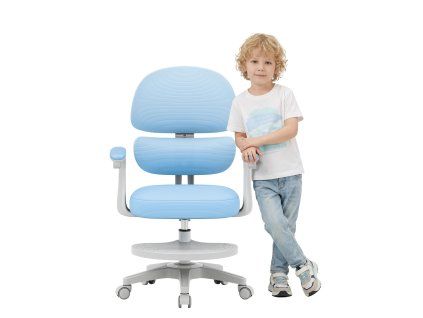 Dětská otočná židle JUNIOR ERGO – modrá