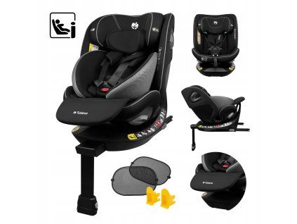 Autosedačka LOOM 45 360° i-Size ISOFIX 40–150 cm – černá