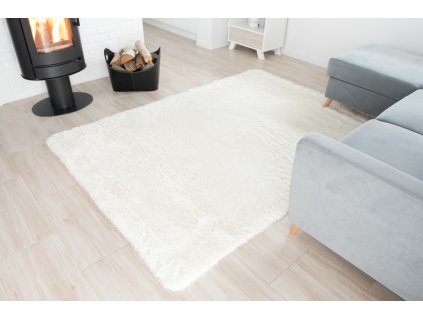 Plyšový koberec - Ivory