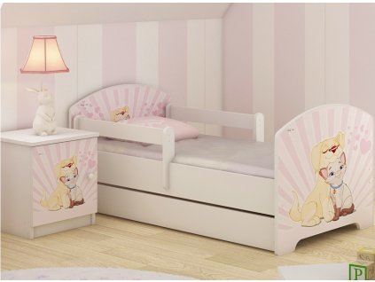 DĚTSKÁ POSTEL LUX FILIP PEJSEK S KOČIČKOU 160X80CM