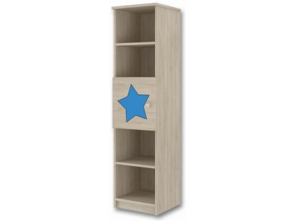 DĚTSKÝ ÚLOŽNÝ REGÁL LUX S VÝŘEZEM HVĚZDA MODRÝ