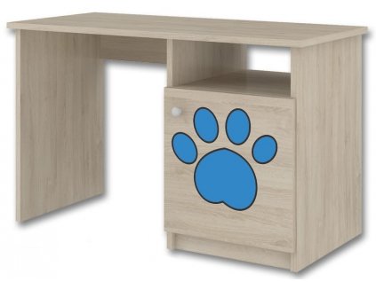 Dětský psací stůl LUX s výřezem PEJSEK modrý