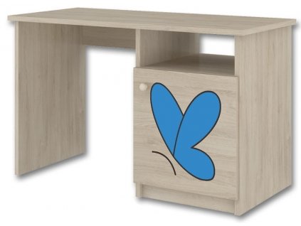 Dětský psací stůl LUX s výřezem Motýl modrý