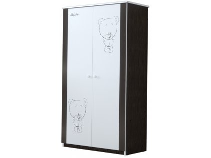 Dětská skříň LUX FILIP HNĚDÝ MEDVÍDEK