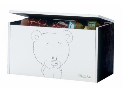 Dětská truhla na hračky lux filip hnědý medvídek
