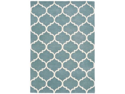 albany rug ogee duck egg wool