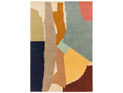 reef rug rf14 abstract multi wool