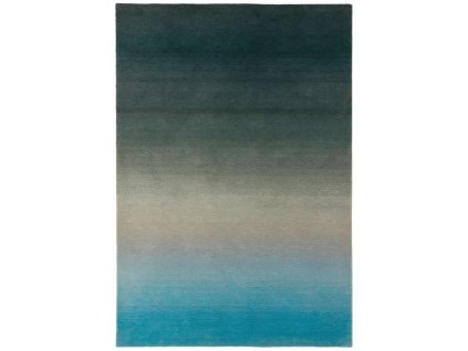 ombre rug om03 blue wool