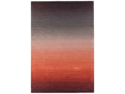 ombre rug om02 rust wool