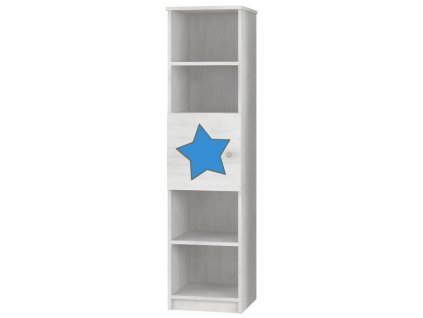 DĚTSKÝ ÚLOŽNÝ REGÁL LUX S VÝŘEZEM HVĚZDA MODRÝ 2