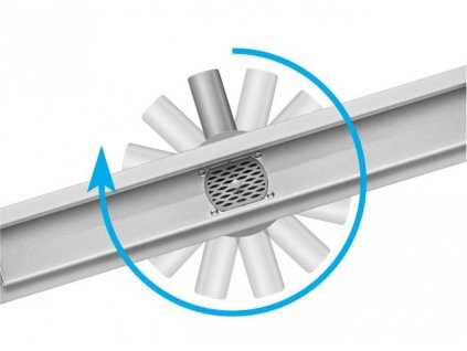 Odtokový sprchový žlab ROTARY 360