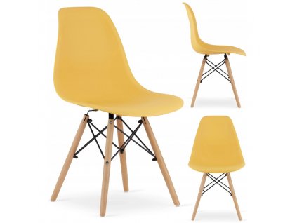 Designová židle MASSIMO Žlutá