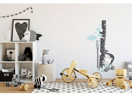 SAMOLEPKA METR MEDVÍDEK V AUTĚ 1