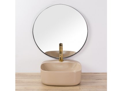 Keramické umyvadlo DIVIO REA LUIZA 42 cm - béžové matné