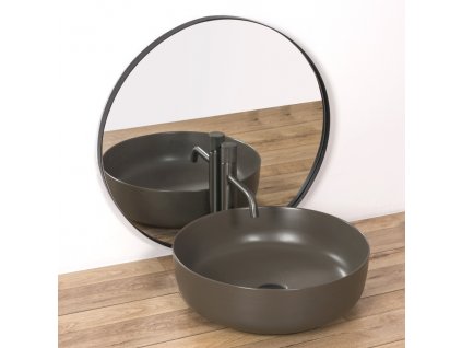 Keramické umyvadlo DIVIO REA ELMA - šedé matné