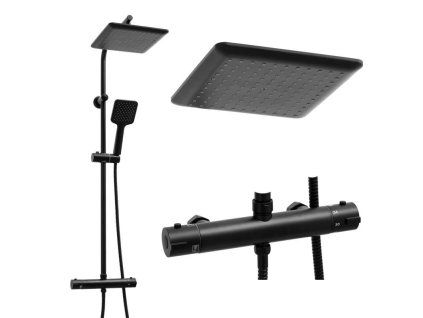 Sprchová souprava ISONOE s termostatickou baterií černá