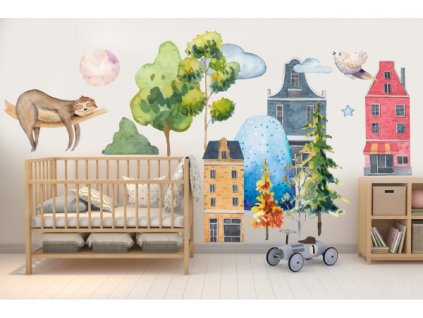 Samolepka městečko 15